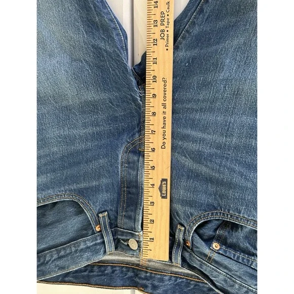 Levis 501T Jeans Blue Button Fly True 30x28‎ Modern Big - Pre Shrunk Extra Slim - Picture 10 of 11
